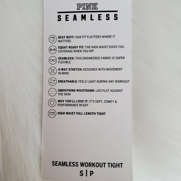 PINK VICTORIA'S SECRET LEGGINGS SIZE S - Picture 3 of 6